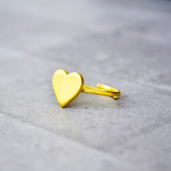 Μπρούτζινο δαχτυλίδι Καρδιά