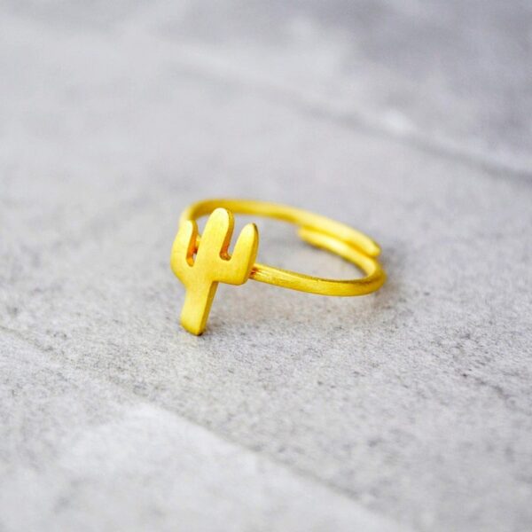 Μπρούτζινο δαχτυλίδι Κάκτος