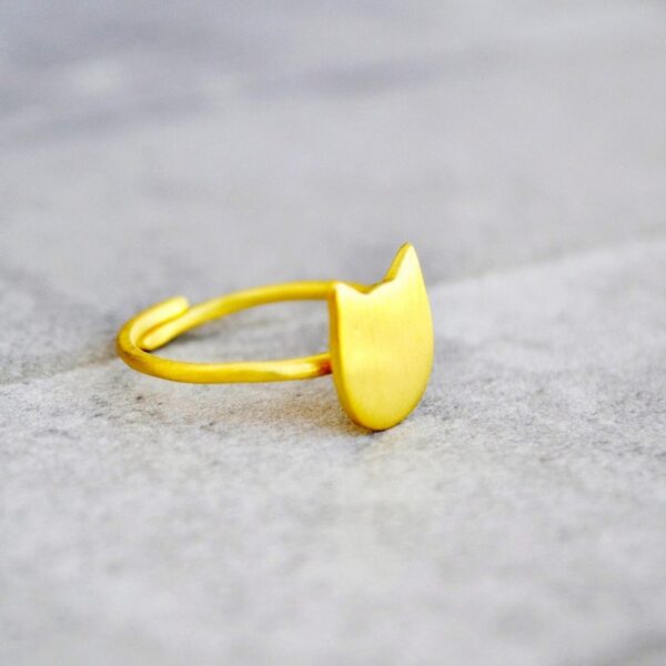 Μπρούτζινο δαχτυλίδι Γάτα