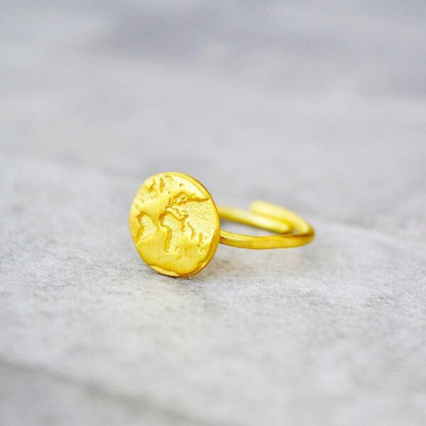 Μπρούτζινο δαχτυλίδι Χάρτης