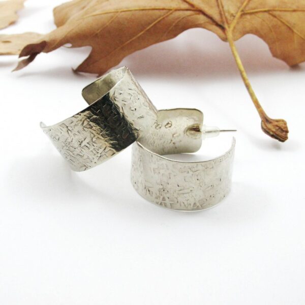 Χειροποιήτα σκουλαρίκια από αρζαντό & ασήμι